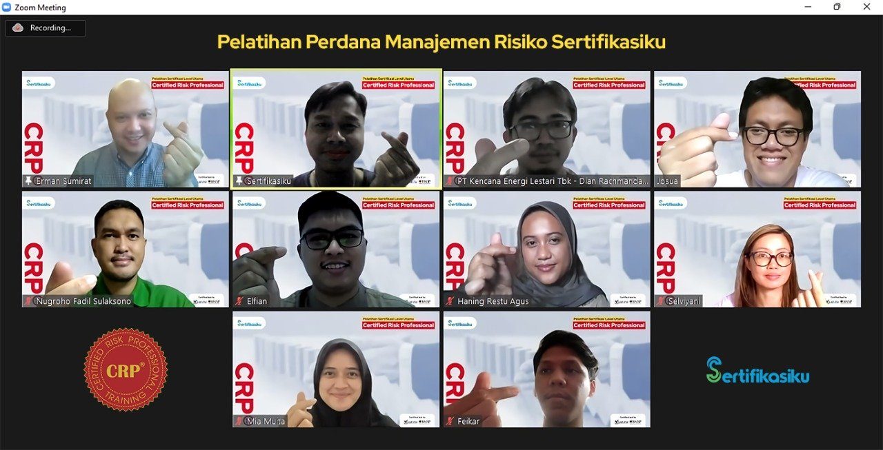 Sertifikasiku Berhasil Mengadakan Pelatihan Manajemen Risiko Level Utama